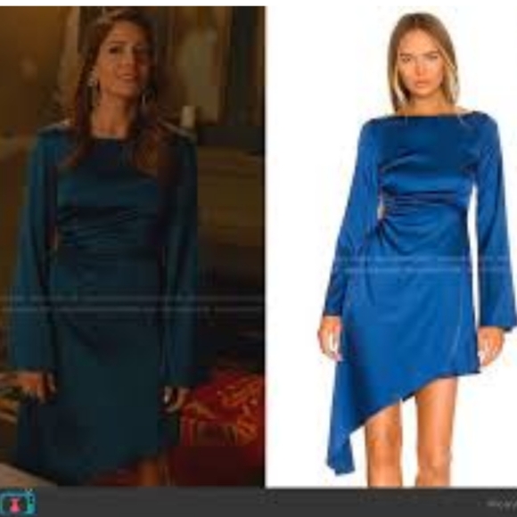 Camila Coelho Luna Midi Dress in Deep Blue - Picture 3 of 7
